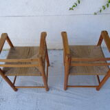 Pair of mulched chairs