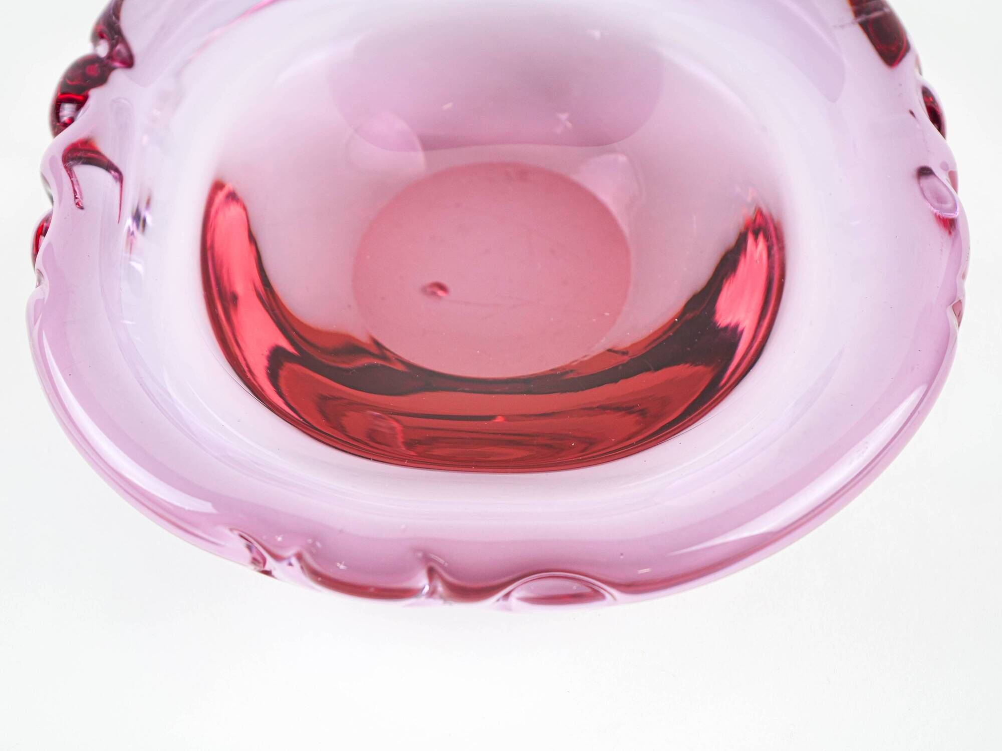 Rosamund Glass Platter by Christer Holmgren for Holmegaard, Denmark, 1960s