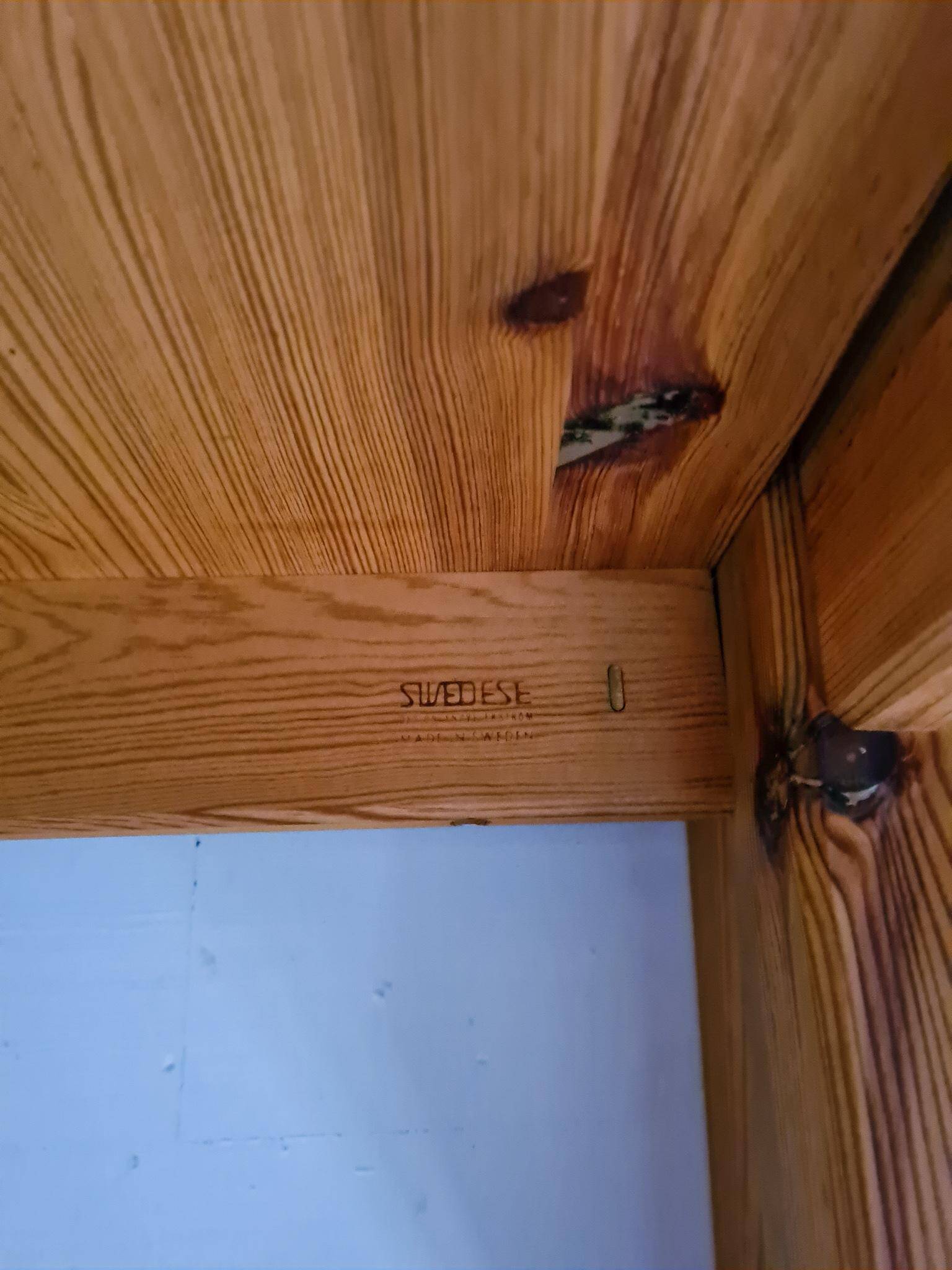 Modern Scandinavian coffee table in pine by Yngve Ekström