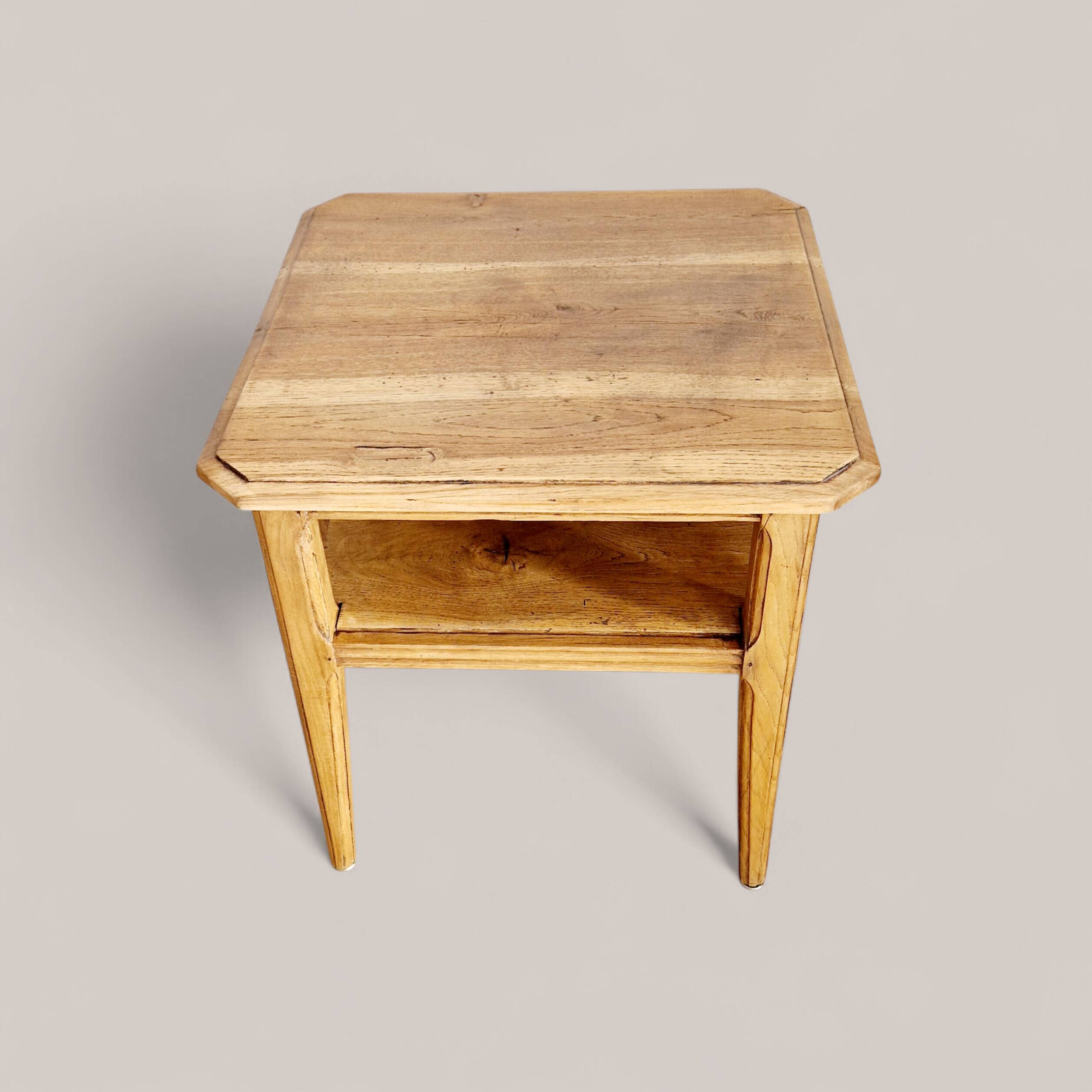 Table d'appoint, bout de canapé en chêne massif, 1940