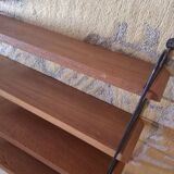 String shelves wood and metal