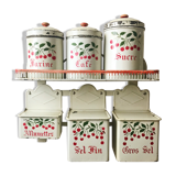 Shelf set and iron boxes