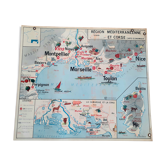 Affiche pédagogique méditerranée corse massif central lyon