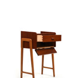 1950s Danish Teak and Oak Side Table / Chest of Drawers