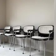 Four vintage bucket chairs SMK400K from Drabert designed by Gerd Lange