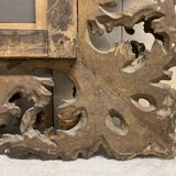 19th century Italian mirror in wood and gilded plaster