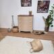 Chest of drawers with rounded front