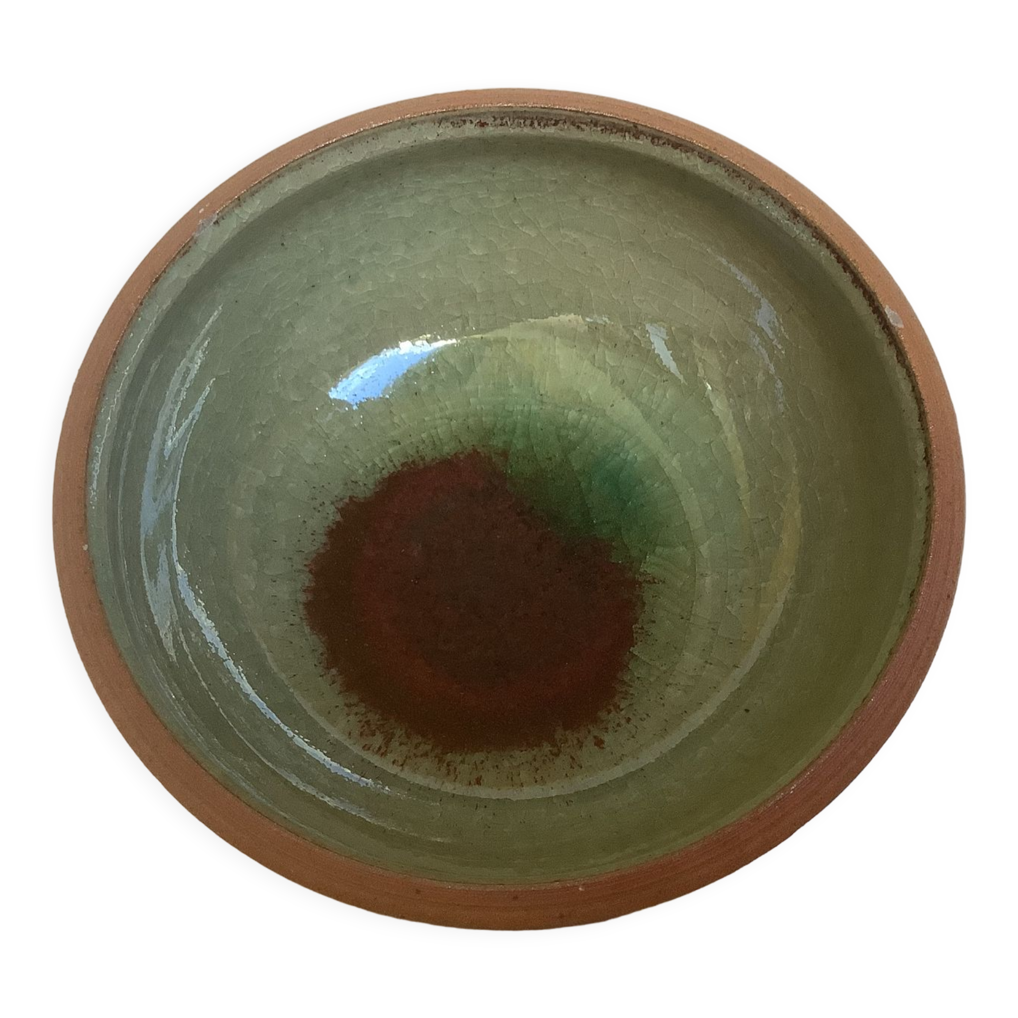 Empty pocket garnet green ceramic