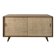 Modernist sideboard in oak with rattan doors.