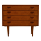 Four-drawer chest of drawers by Kai Kristiansen for Feldballes Møbler