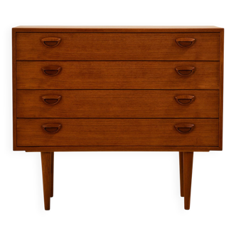 Commode à quatre tiroirs par Kai Kristiansen pour Feldballes Møbler