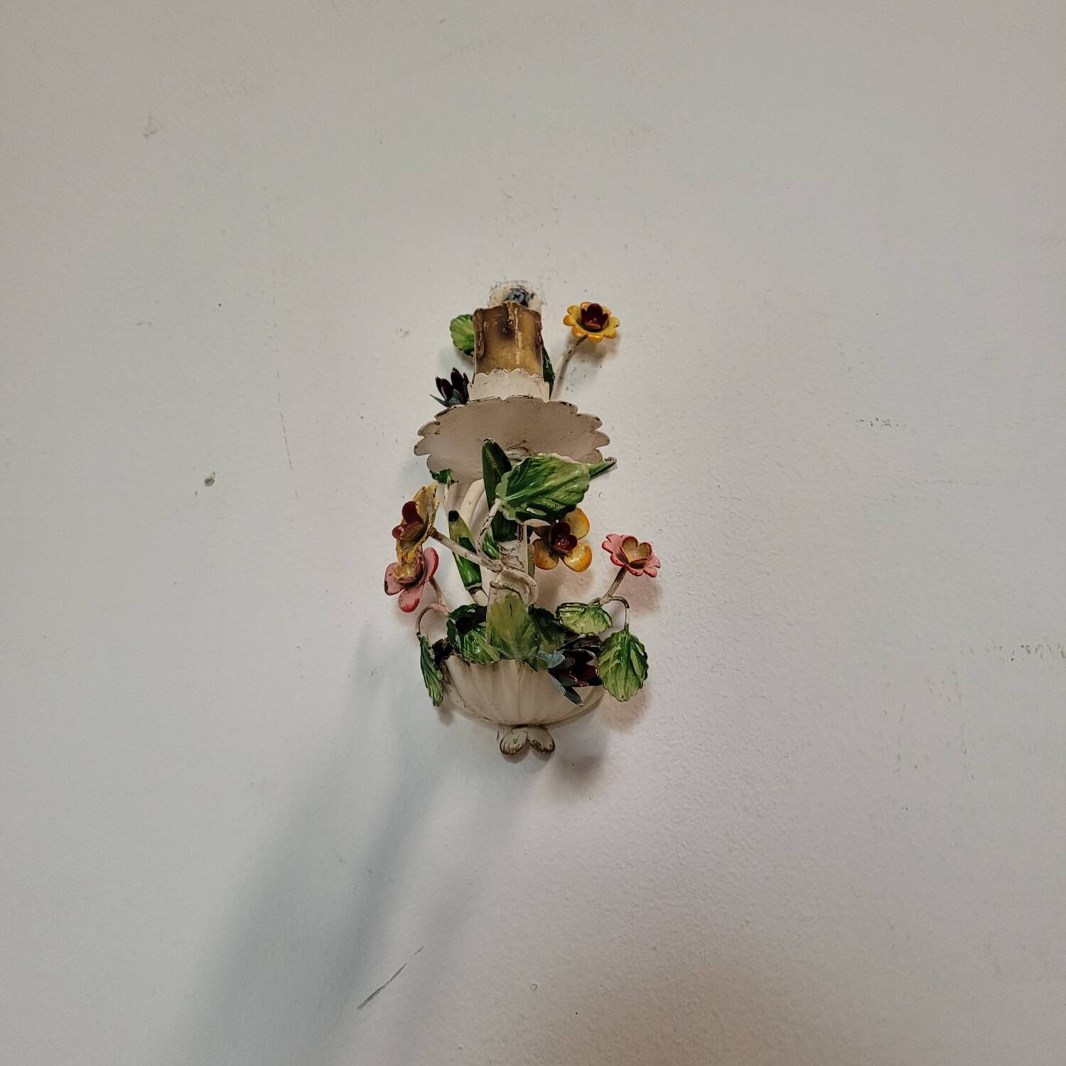 Vintage flower wall lamp 1960s