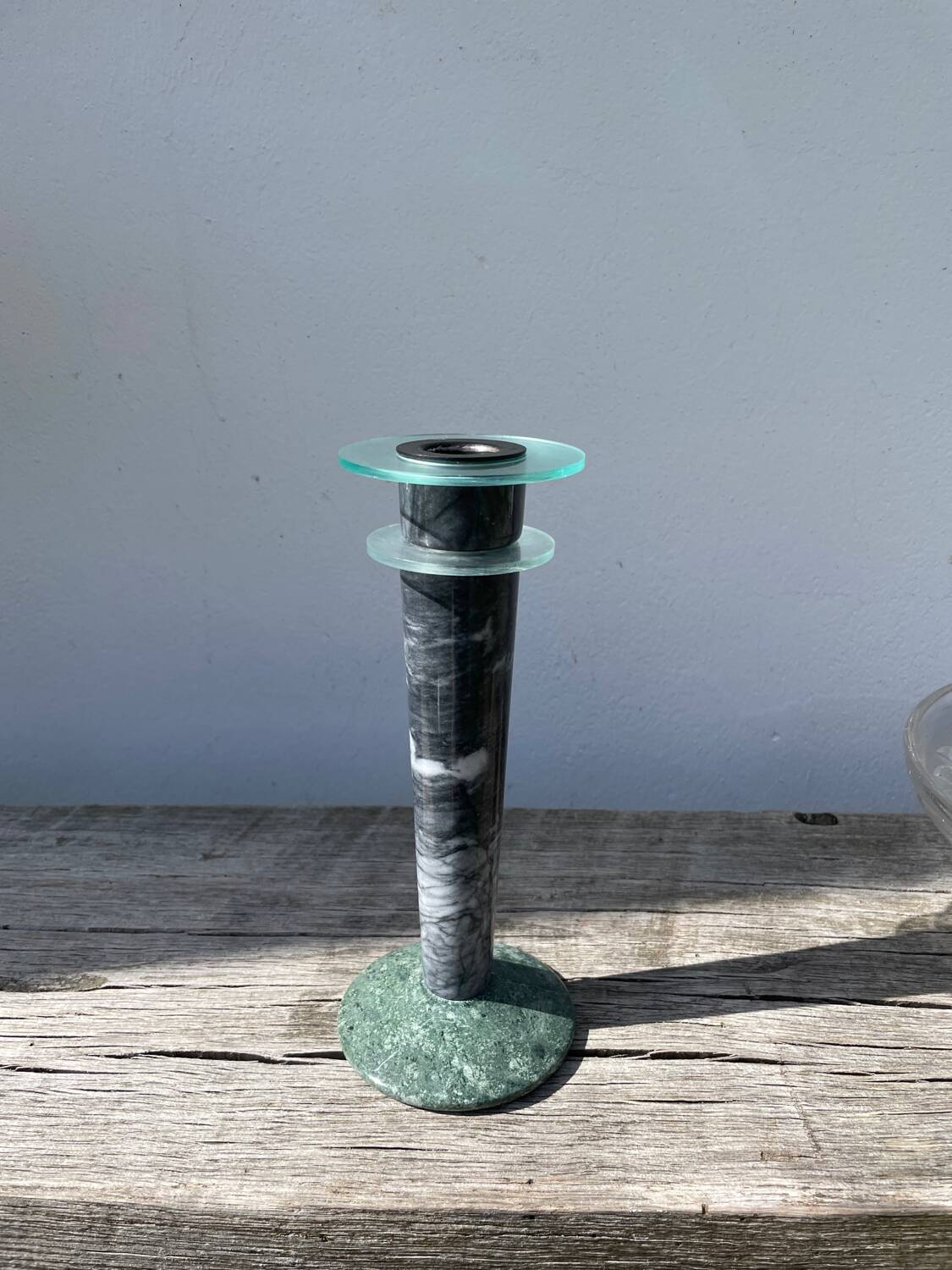 Postmodernist Milano marble candle holder