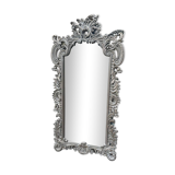 Silver wooden mirror