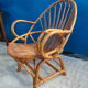 Fauteuil rotin coquille adulte