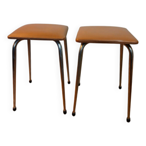 Paire de tabourets vintage
