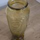 Large Art Deco yellow glass vase