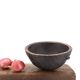 Empty African tumbler pocket dish in blackened wood, 1970s