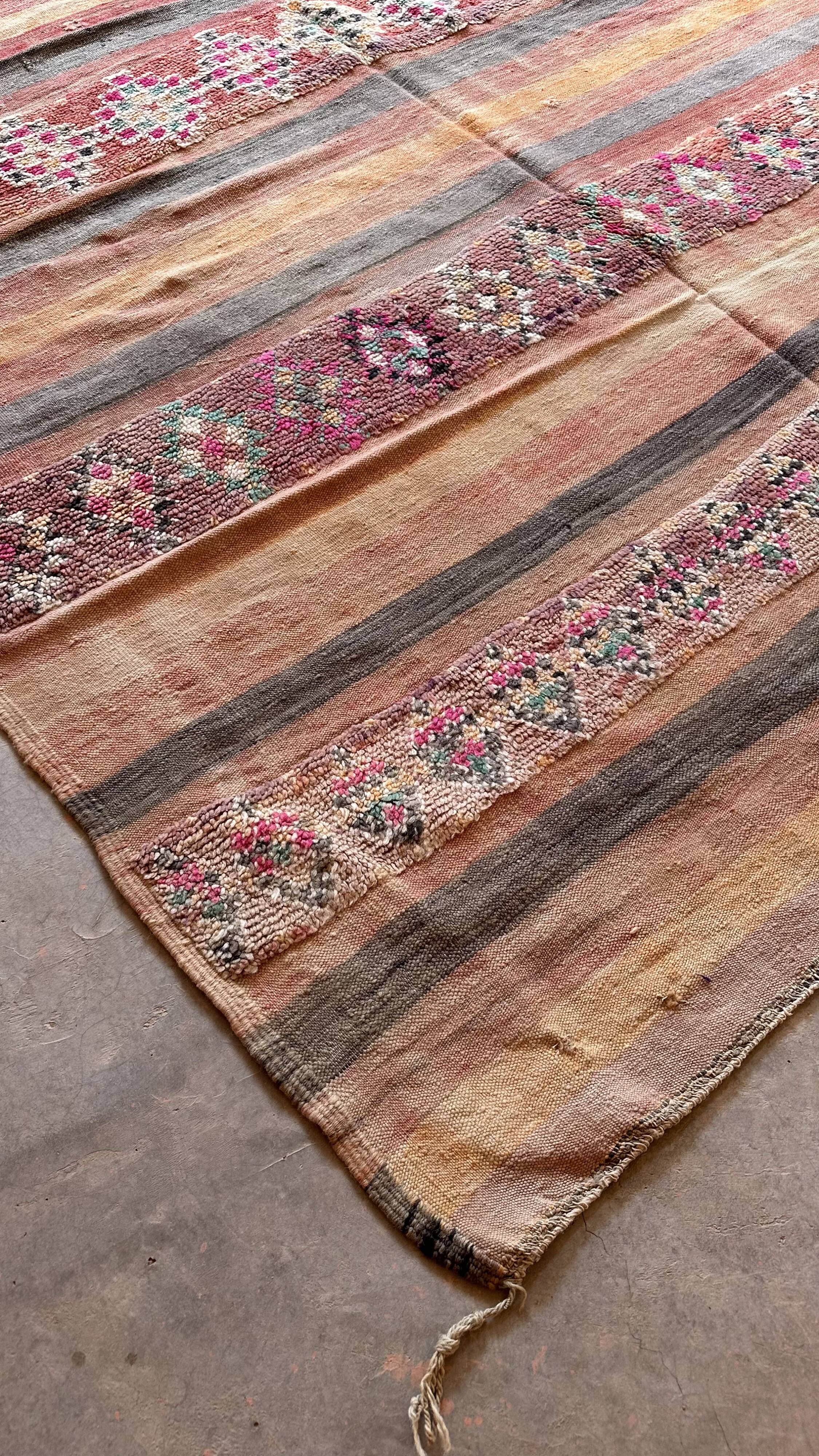 Berber Kilim Boujad Rug - 340 x 198 cm