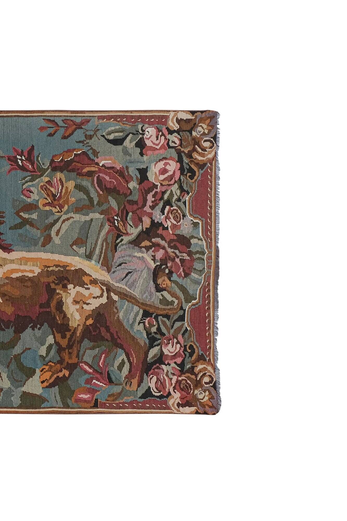 Tapis Kilim turc vintage tissé main