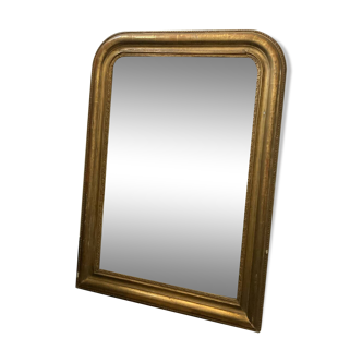 Miroir Louis Philippe XIXème bois doré à la feuille