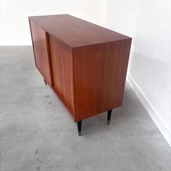 Small teak Danish sideboard by Sven Ellekaer, 1960s