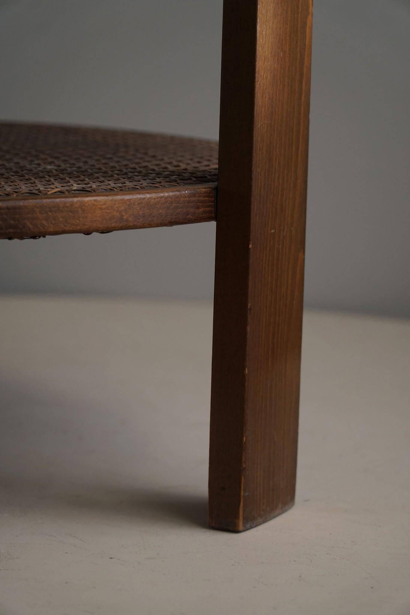 Modern Danish, Lacquered Beech Side Table, Fritz Hansen, "Model 1535", 1940s