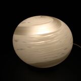 1980s Glass Globe Table Lamp, Italy