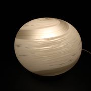 Lampe de table en verre des années 1980, Italie