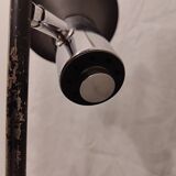 Floor lamp with 3 chrome and black spotlights dlg Cosack and Hustadt leuchten