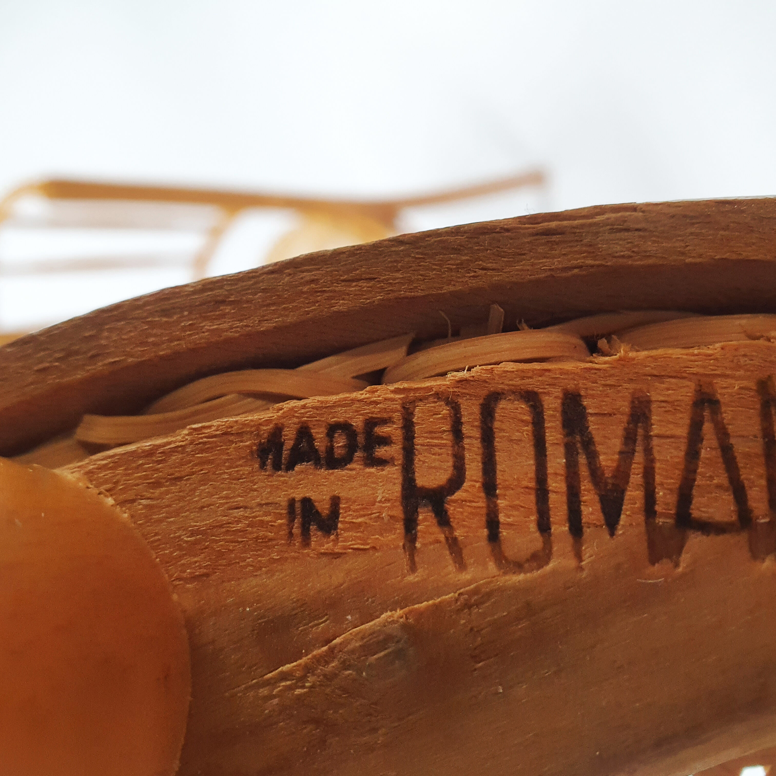 Set of 2 Romanian Cane and Birch Bentwood Chairs, 1960s