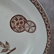 Large antique oval dish 🌿 Ironstone – Grand Dépôt Paris – 19th century