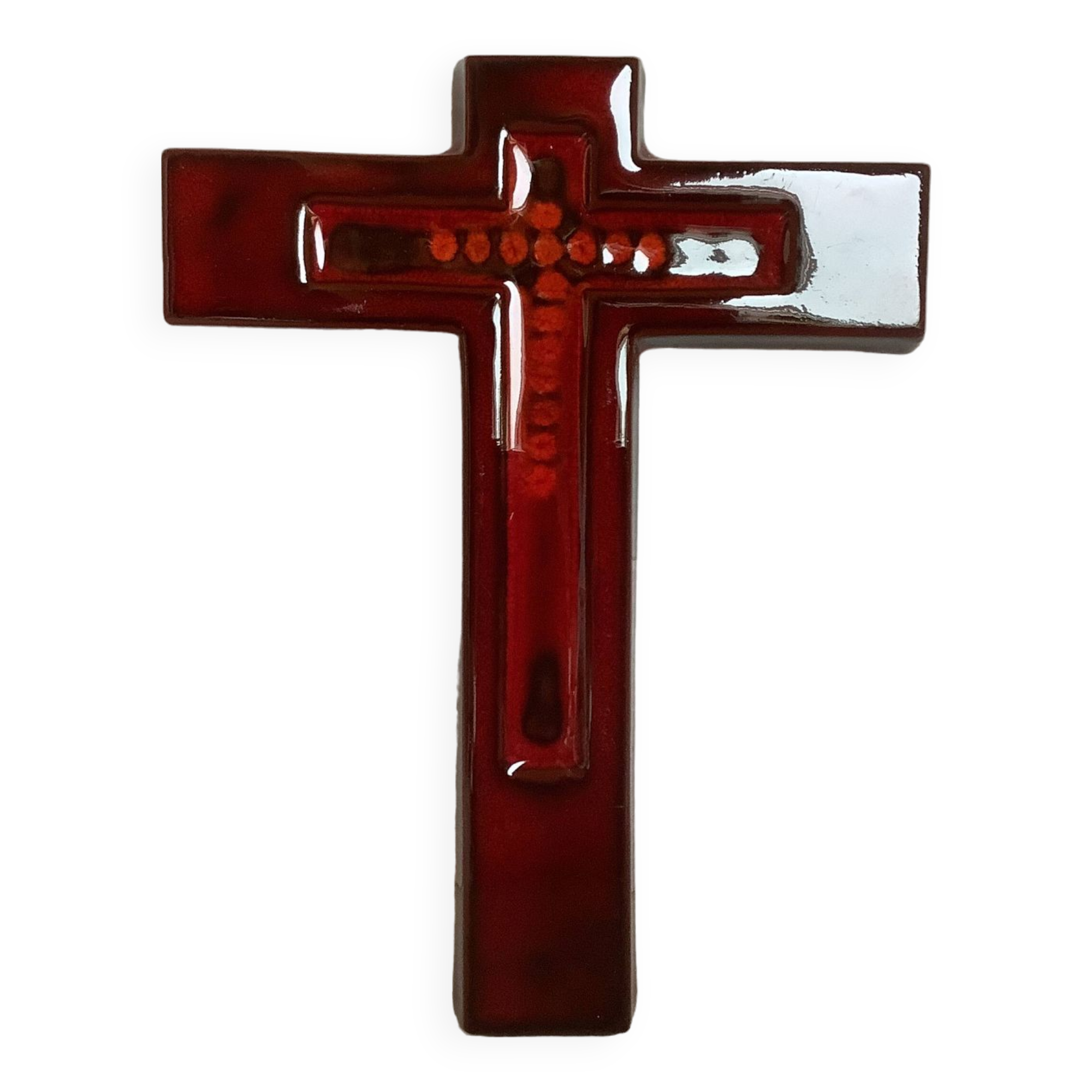 Bayer ceramic crucifix from the 70s
