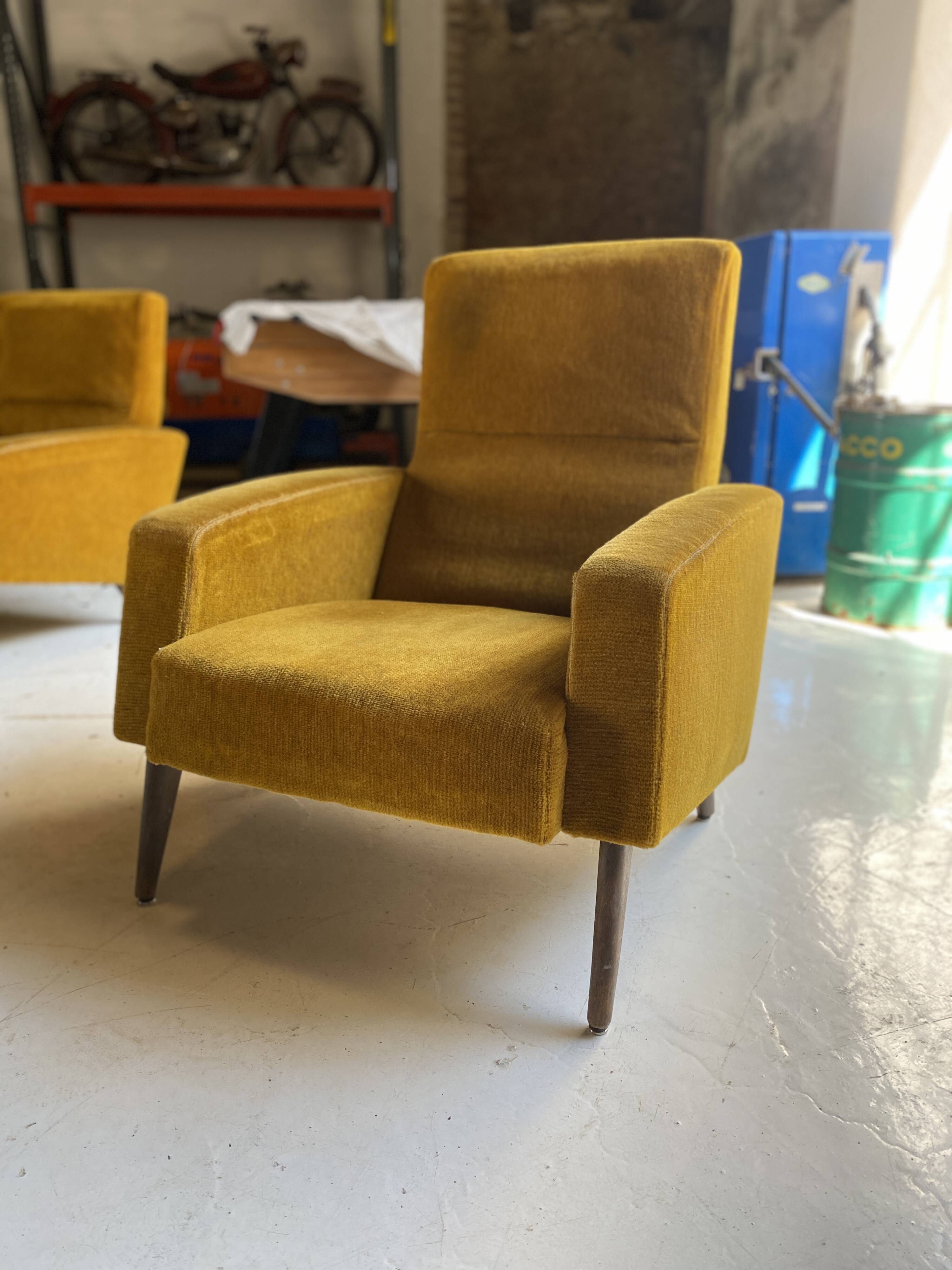 Pair of armchairs rené jeannot by ergy 50-60