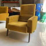 Pair of armchairs rené jeannot by ergy 50-60