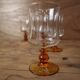 6 verres à eau pied ambré Luminarc "Antique"