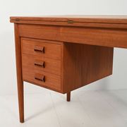 Bureau vintage en teck à rabat scandinave
