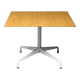 Table à manger Eames à base segmentée par Vitra - Plateau carré en chêne sur mesure