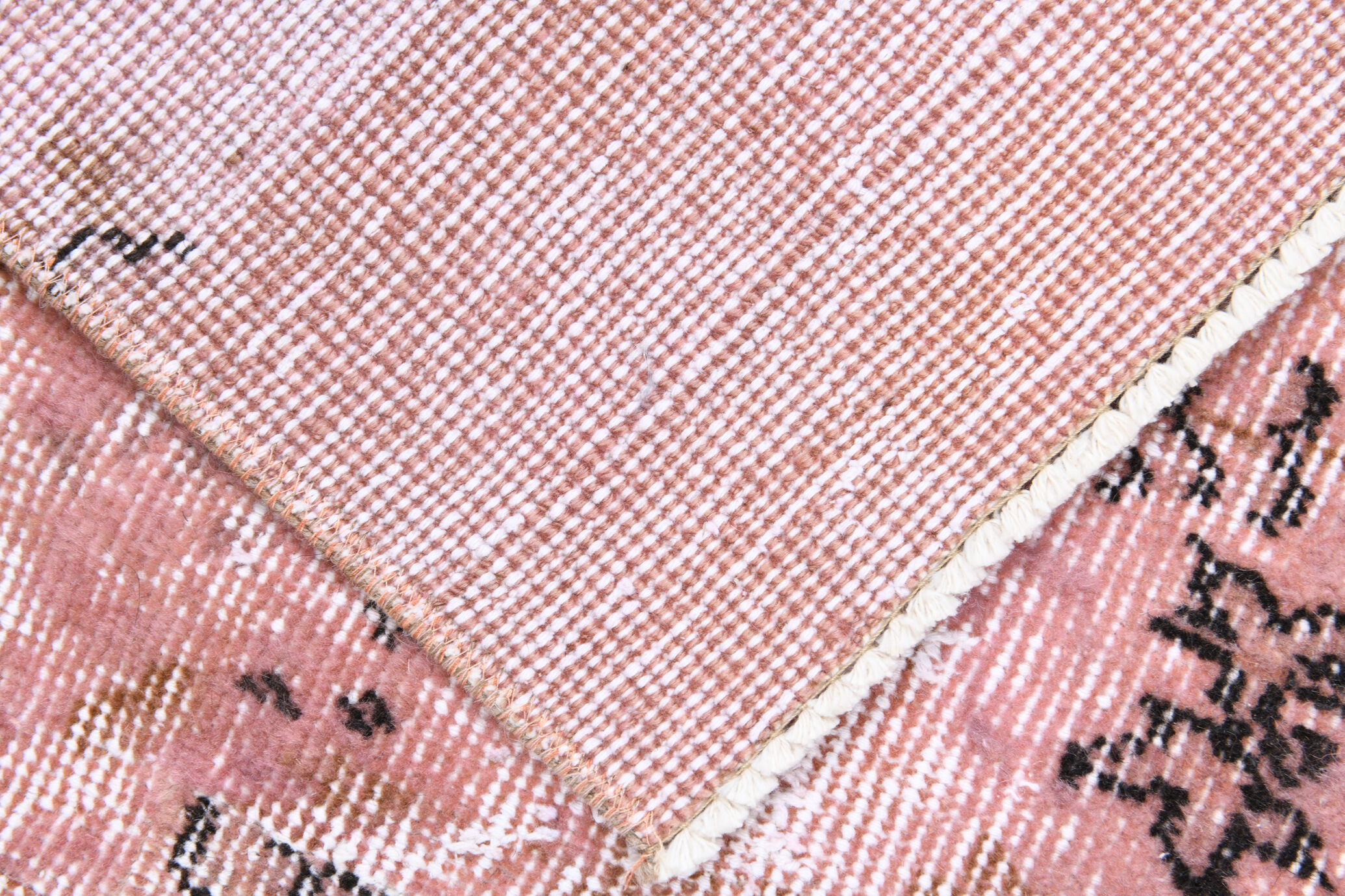 2x9 Pink Floral Vintage Runner Rug