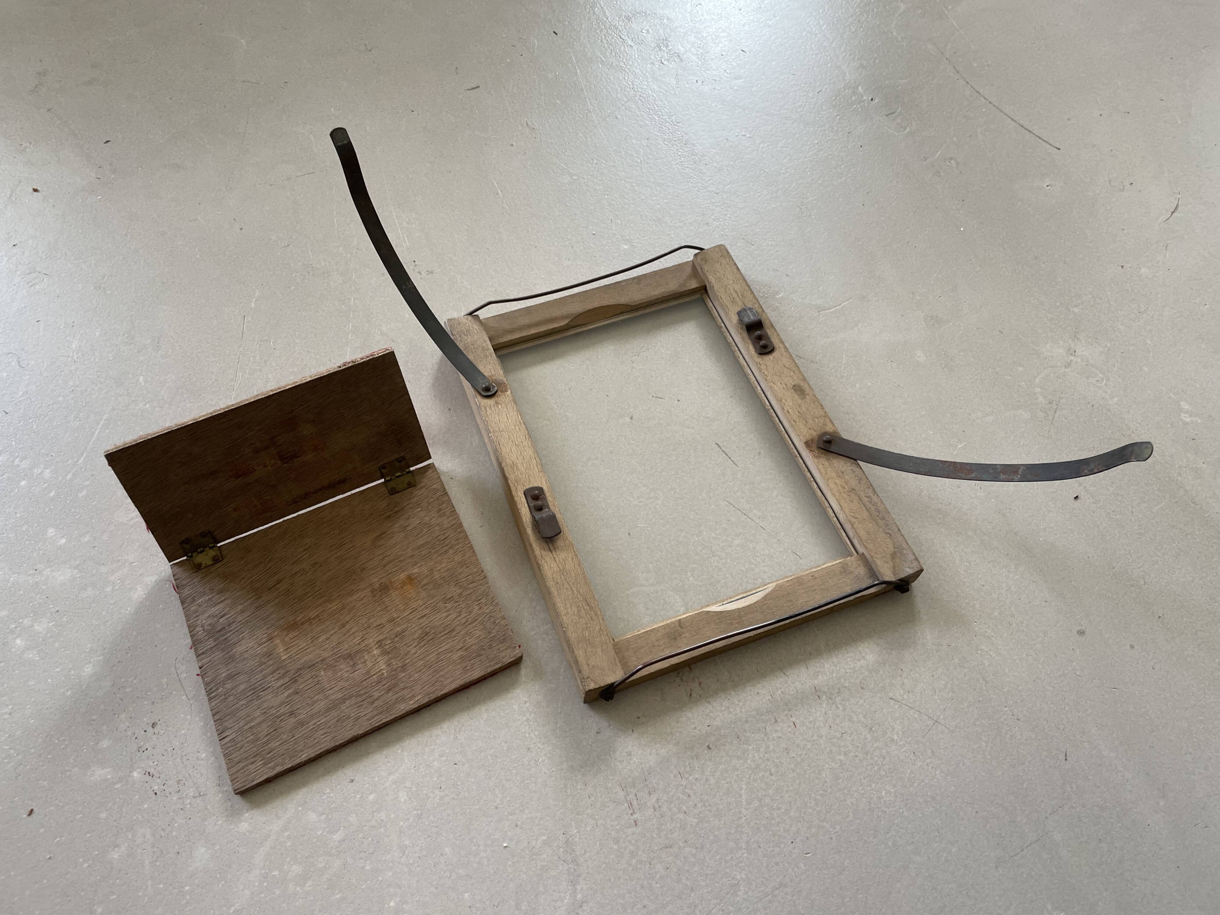 Old photo press frame