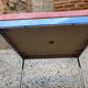 Chaise chrome et velours rose