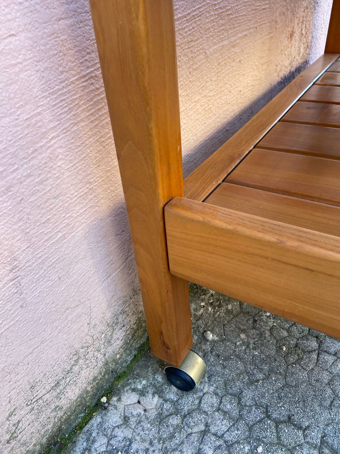 Solid elm side table Maison Regain