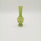 Green Ribbed Hooped Opaline Glass Vintage Space Age Vase 70s 80s Murano