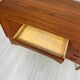 1960s Vintage Mid-Century Curved Danish Teak Writing Desk