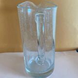 Bubble glass pitcher