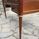 Double-sided mahogany flat desk in louis xvi style