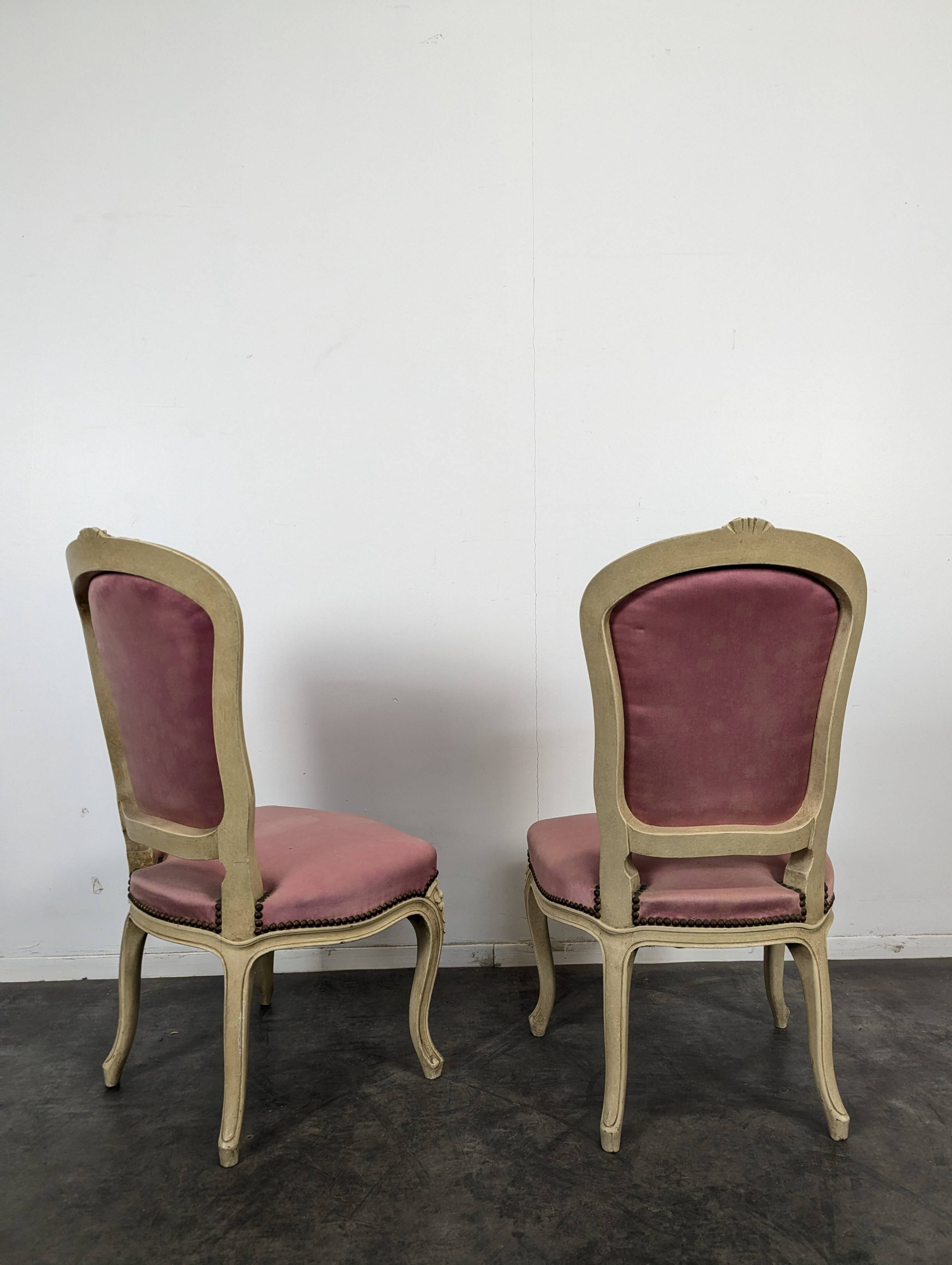 Pair of Louis XV style chairs