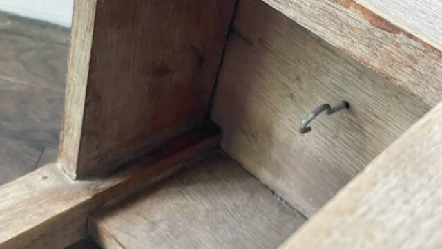 Vintage Oak Workbench Stool