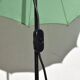 Green umbrella floor lamp