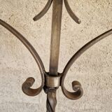 Four-light wrought iron floor lamp